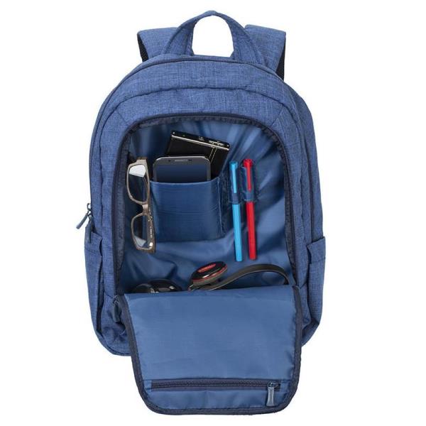 Laptop Canvas Backpack 15 6 Blue Rivacase 7560blue 4260403570067