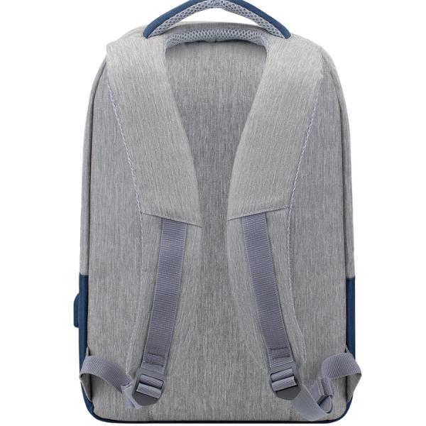 7562 Grey Dark Blue Backpack 15 6 Rivacase 7562grey 4260403578292