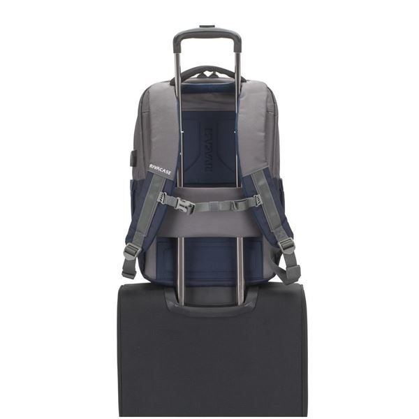 Backpack Laptop Suzuka 17 3 Blue Rivacase 7777blugrey 4260403574737