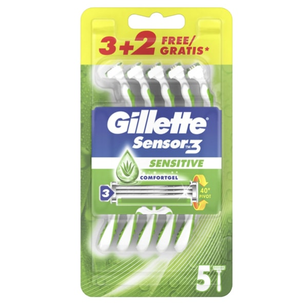 Gillette Sensor 3 Sensitive Usagetta 3 2pz Pg119 7702018495283