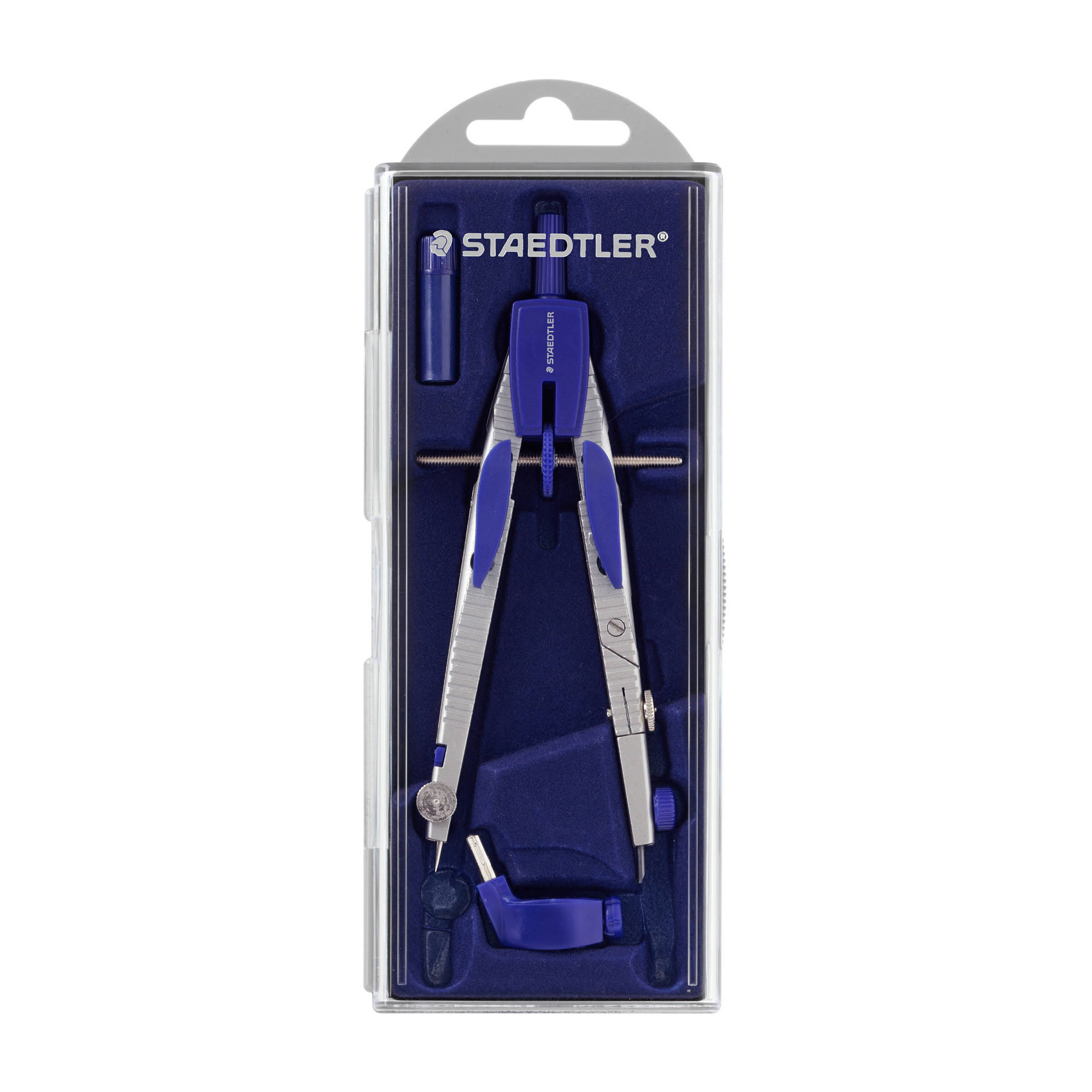 Compasso da disegno Staedtler con diametro massimo 360mm, utilizzato per misure precise e accurate in varie applicazioni di disegno e progettazione. 4007817027844 | initpc.it