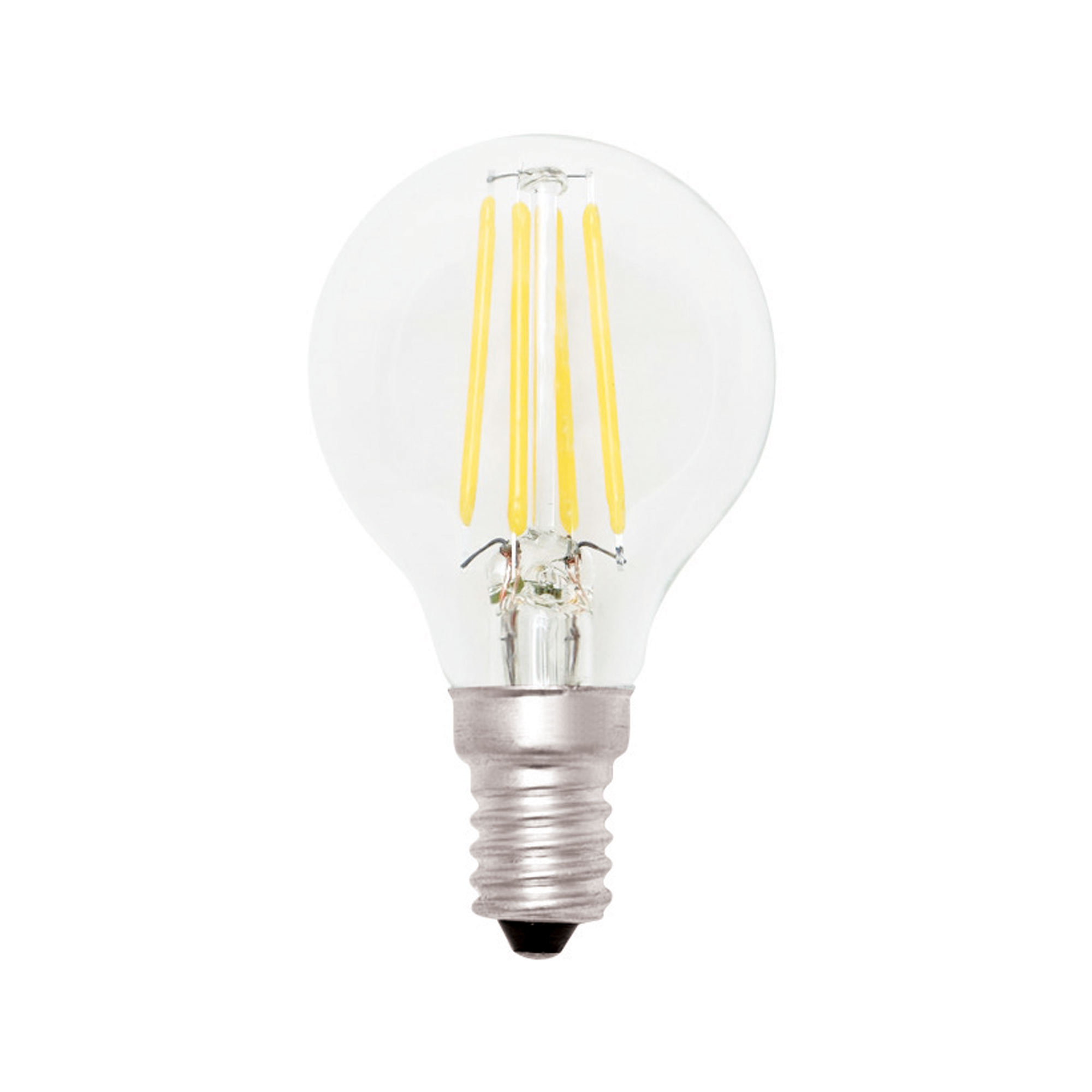 Lampada Led Minisfera a Filamento 4w E14 3000k Luce Cald
