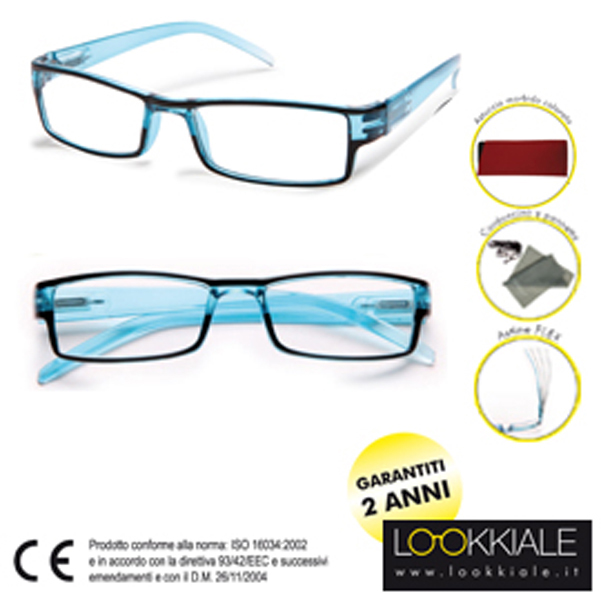 Occhiale Diottrie 150 Mod Elite Azzurro Lokkiale