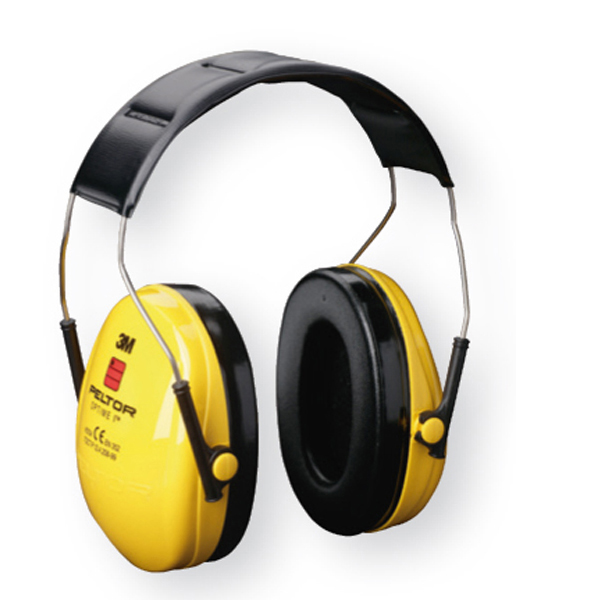 Cuffia auricolare Peltor a protezione acustica, colore giallo, marchio 3M, modello Optime I, livello di isolamento 27 dB 4046719387908 | initpc.it