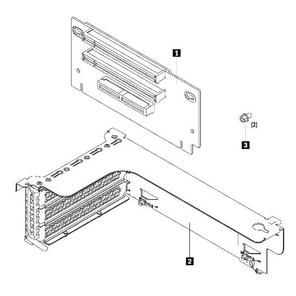 Risalita PCIe per sistema ThinkSystem SR550, kit da 1 pezzo. Prodotto di alta qualità della marca Lenovo. 0889488434626 | initpc.it