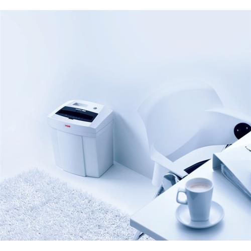 Macchina per distruggere documenti SECURIO C14 FRAMM P-4, con taglio a frammenti da 4x25mm, adatto per uso moderato. 4026631053983 | initpc.it