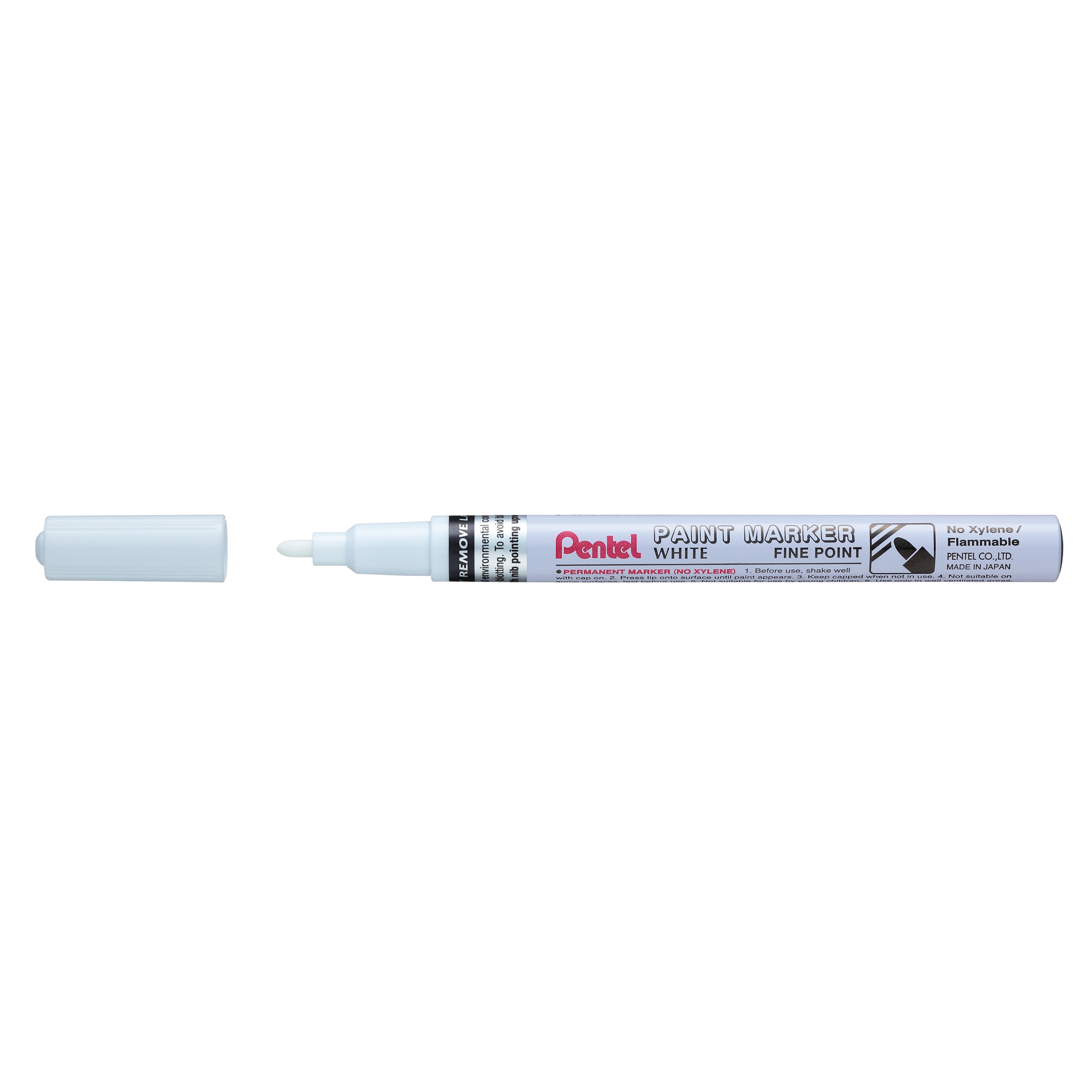Marcatore a vernice pentel paint marker msp10 bianco 2.9 mm punta fine 884851025357