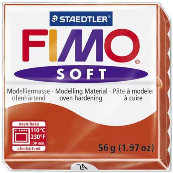 Fimo Soft 57 G Rosso Indigo Fimo 8020 24 4006608809492