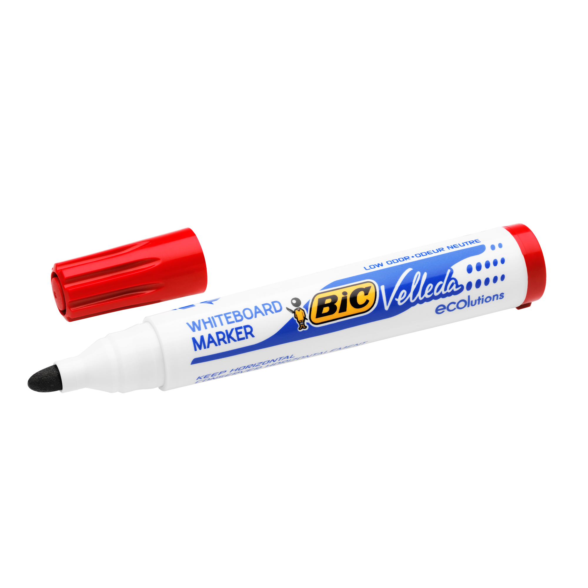 Marker Bic Velleda 1701 Eco, punta tonda in rosso 3086121701030 | initpc.it