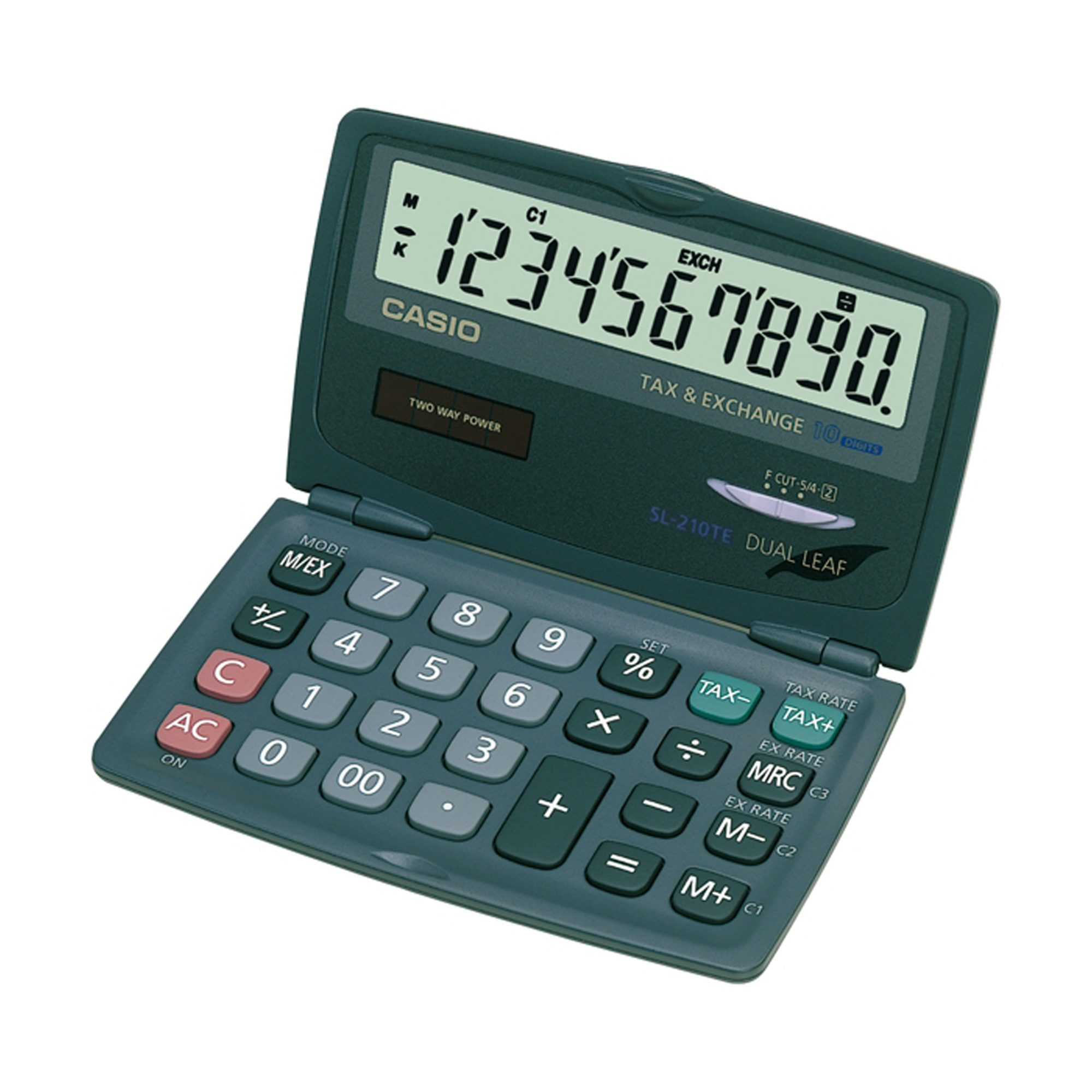Calcolatrice Sl 210 Te 10 Cifre Tascabile Casio Sl 210te Sa Ec 4971850132011