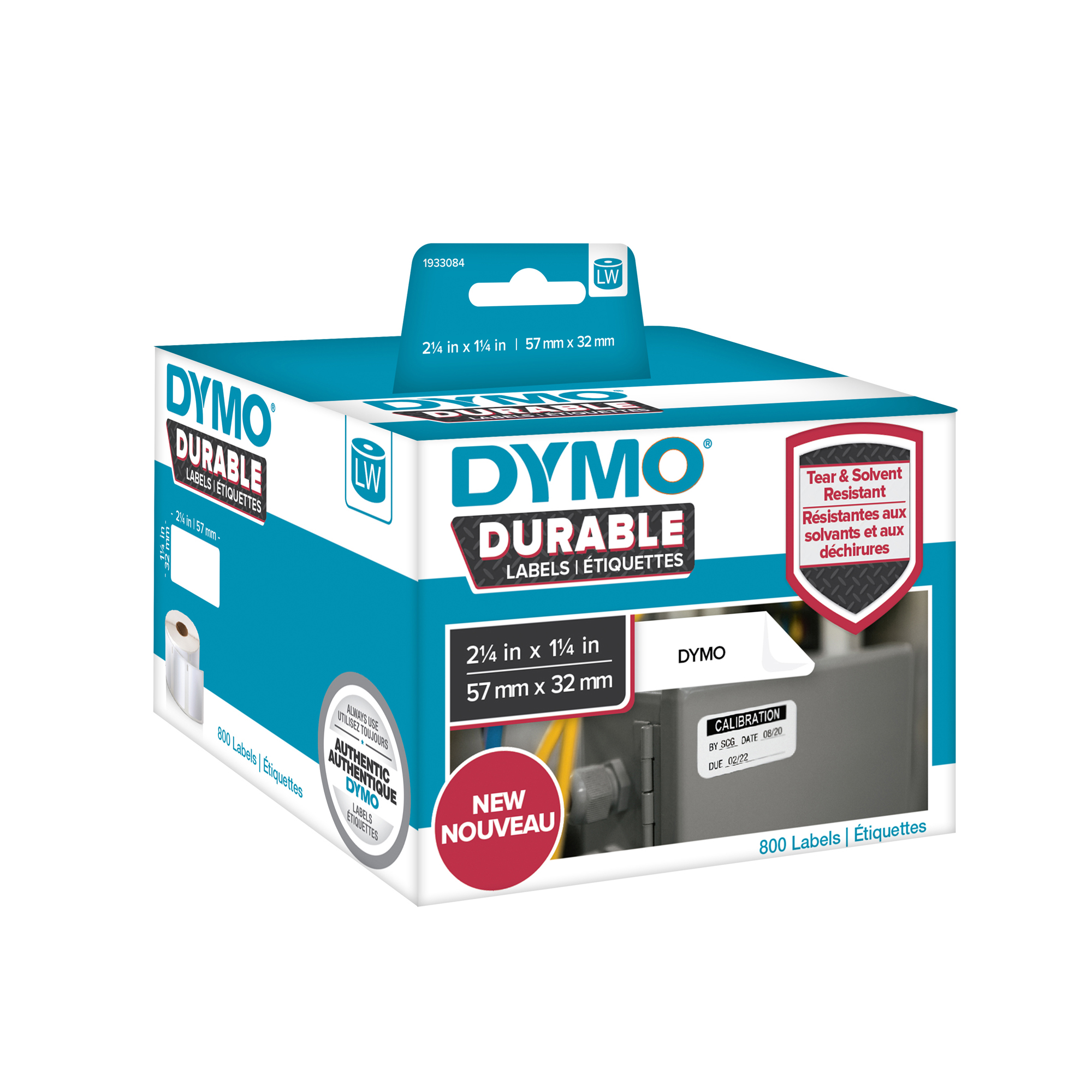 Etichetta durevole Dymo CF800ETICH, larghezza 57mm, altezza 32mm, colore bianco. 0071701002471 | initpc.it