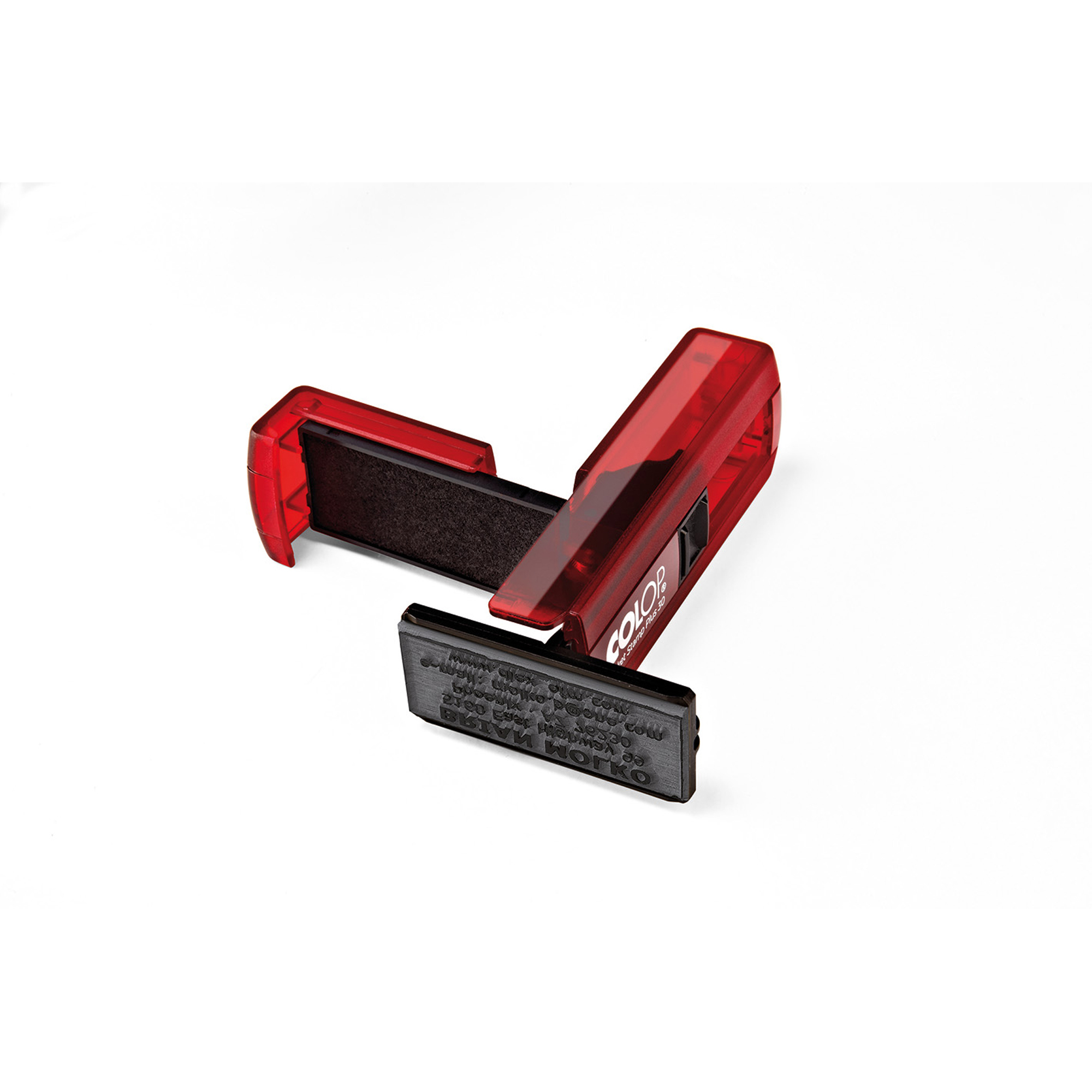 Timbro Pocket Stamp Plus 30 18x47mm 5righe Autoinchiostrante Rosso Colop Psp30ru 9004362494393