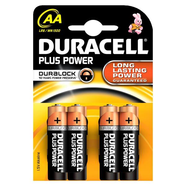 Duracell Plus Power Stilo Aa B4 Duracell 81288304 5000394017641