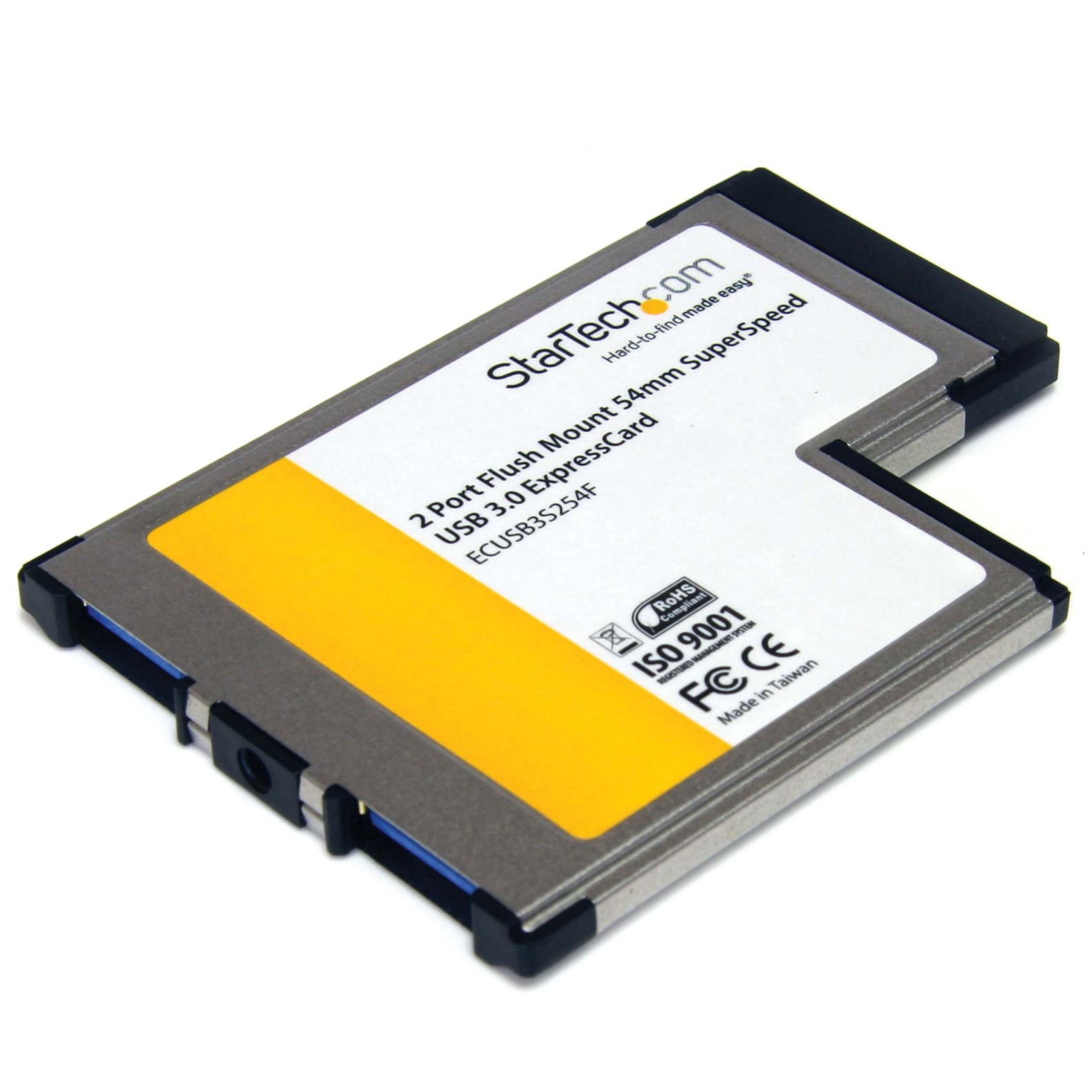 Scheda Expresscard 54 2x Startech Comp Cards And Adapters Ecusb3s254f 65030843577