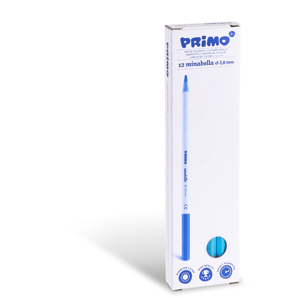 CF12 PRIMO PASTEL MINABELLA CYAN 501, colore pastello azzurro cielo per la verniciatura su superfici di diverso tipo. 8006919318306 | initpc.it