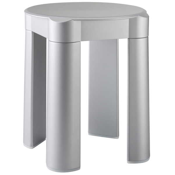 Sgabello componibile bianco in abs per bagno 100kg capacita` 8020090002946