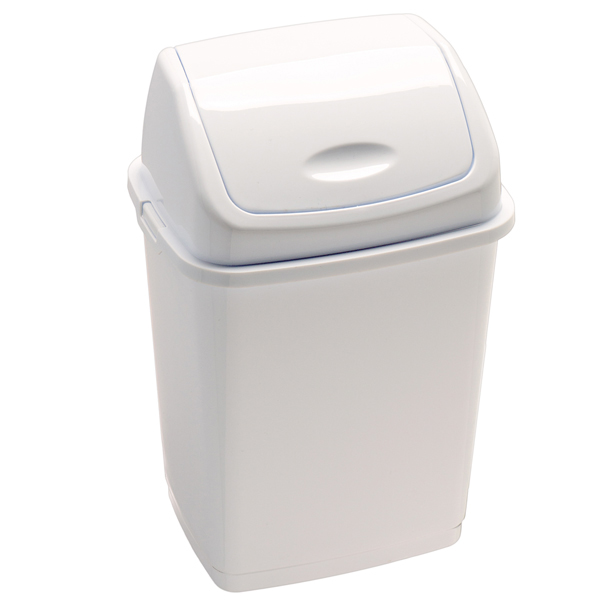 Pattumiera medial bianca 18l con coperchio basculante 8033433777081