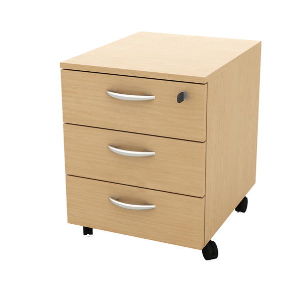 Cassettiera 3 Cass con Ruote Faggio Rainbow 17020 3t 66