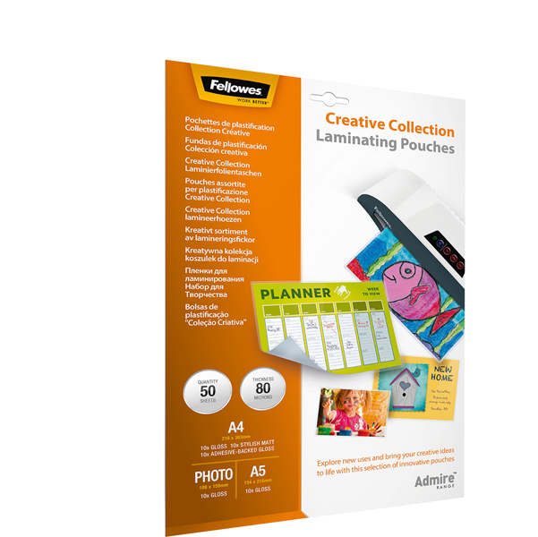 Scatola 50 Pouches Creative Collection Admire Fellowes 5602301 43859730896