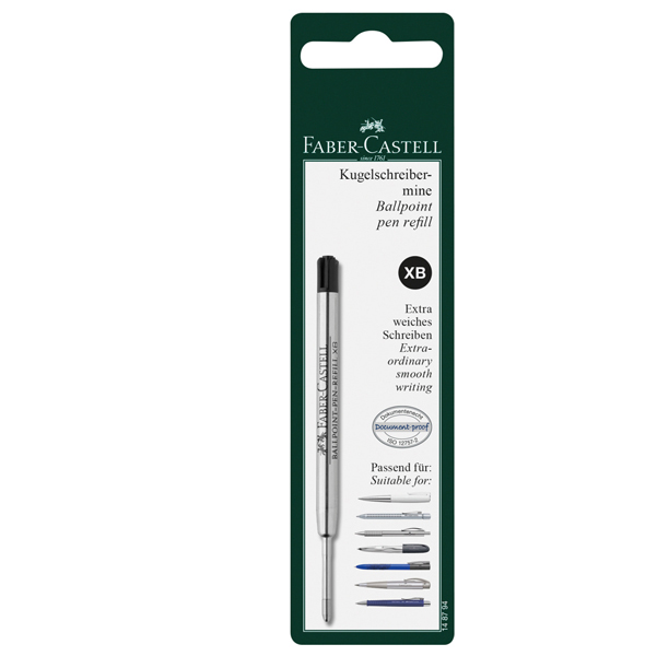 Blister Refill Xb Nero per Penna Poly Ball Faber Castell 148794 4005401487944