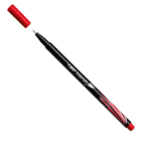 Scatola 12 Fineliner Intensity 0 8mm Rosso Bic 942084 3086123449350