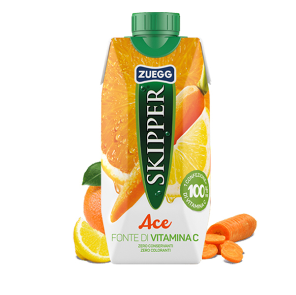 Succo di frutta skipper gusto ace da 330 ml senza glutine zuegg 8000340450826