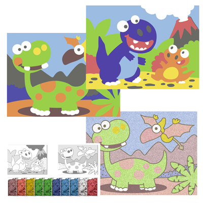 Quadri di Sabbia Dinosauri Ursus 8410004 4008525214540