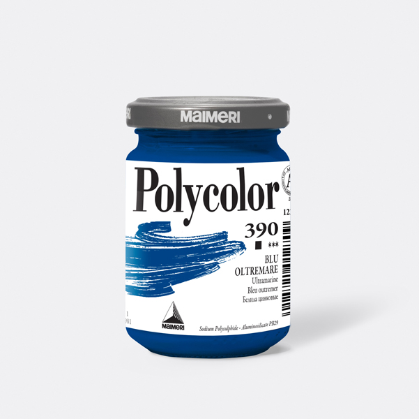 Colore Vinilico Polycolor Vasetto 140 Ml Blu Oltremare Maimeri M1220390 8018721012709