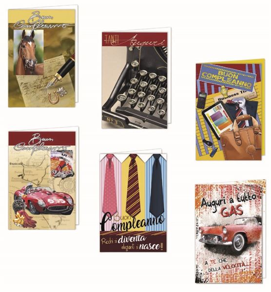 Biglietti Compleanno Uomo Asso Florio 869740