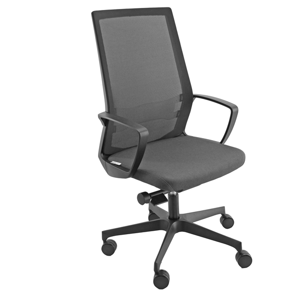 Poltrona ufficio i70 grigio/nero regolabile alta qualità 8050043747532