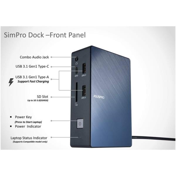 Simpro Dock 1a Asus 90nx0121 P00470 4712900597585