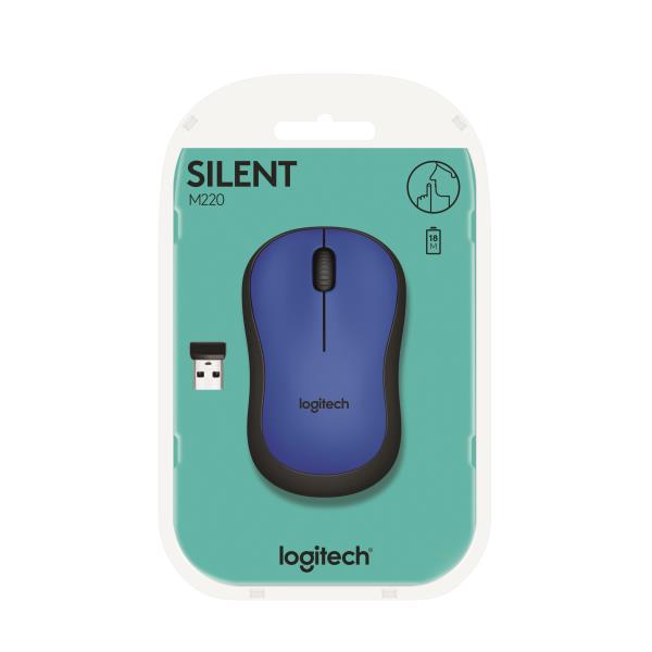 M220 Silent Mouse Black Logitech 910 004878 5099206066199