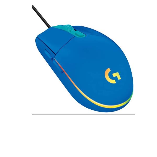 G203 LIGHTSYNC GAMING MOUSE - BLUE, mouse da gioco con illuminazione RGB, marchio Logitech. 5099206089181 | initpc.it