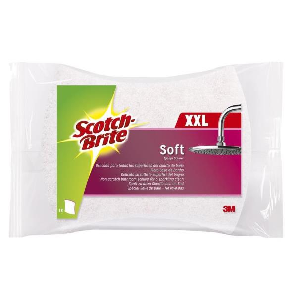Spugna da bagno di alta qualità Scotch Brite Soft, progettata per pulire e igienizzare superfici delicate. Materiale morbido e leggero per una pulizia efficace senza danneggiare i materiali. 8410001106809 | initpc.it