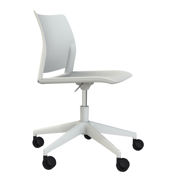 Sedia ufficio alpha gb bianca 81-92cm 8053470179365