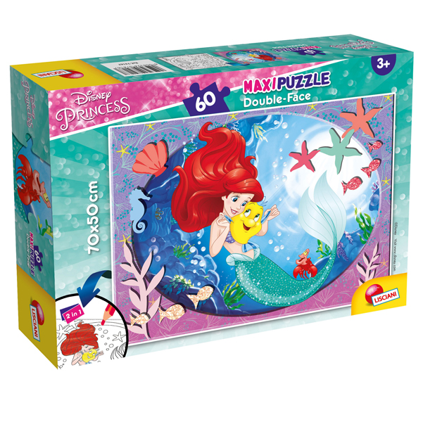 Puzzle Maxi 60pz Disney Little Mermaid Lisciani 74167 8008324074167
