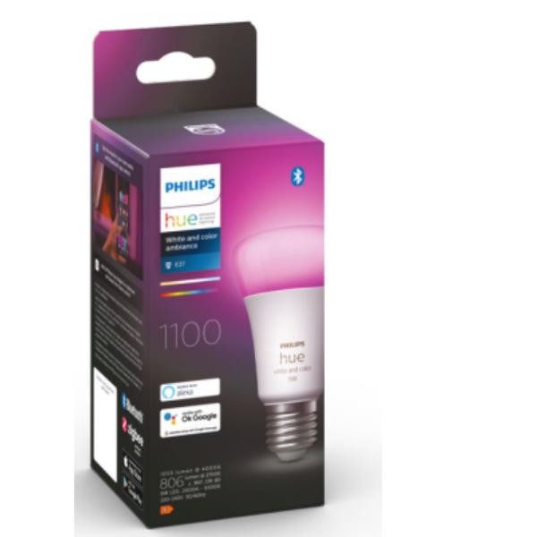 Lampada filamenti a LED da parete con sfumatura di colore e illuminazione bianca, tecnologia Hue di Philips per l'illuminazione intelligente 8719514291171 | initpc.it