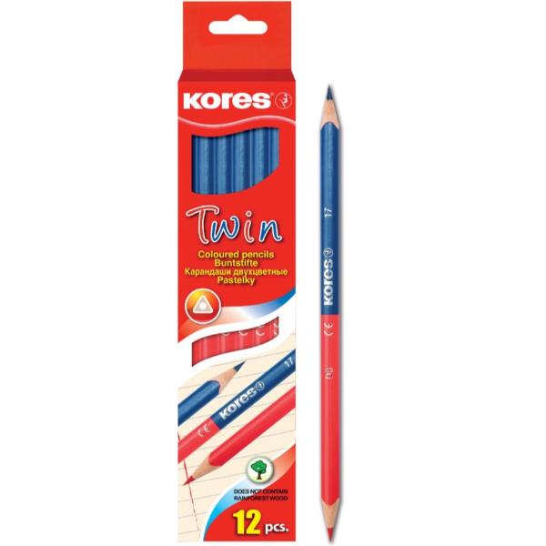 Matita Bicolore Rosso Blu Kores 94871 9023800941787