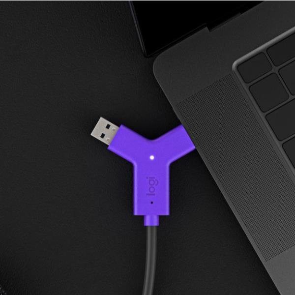 Logitech Swytch - Design compatto e portatile per connettere dispositivi a un computer, in versione nera. 5099206092181 | initpc.it