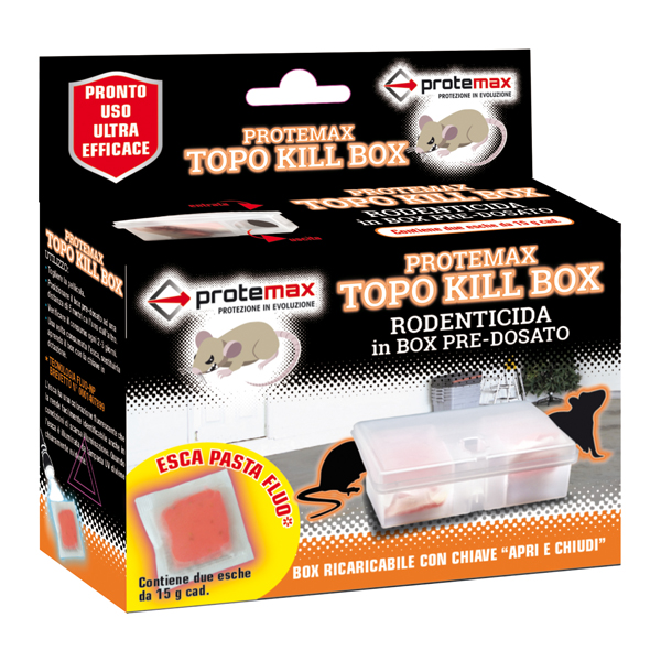 Box Topo Kill Esca Rodenticida Protemax 8005831012743