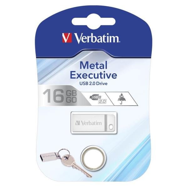 Memory Usb 32gb Metal Silver 2 0 Verbatim 98749 23942987499