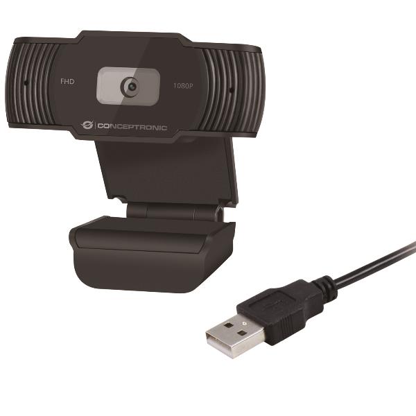 1080p Usb Webcam With Microphone Conceptronic Amdis04b 4015867224977