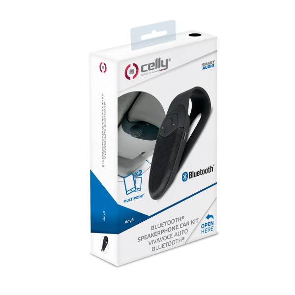 Bluetooth Car Kit di marca Celly, dispositivo per connessione Bluetooth nel veicolo per una navigazione e comunicazione sicure. 8021735716198 | initpc.it