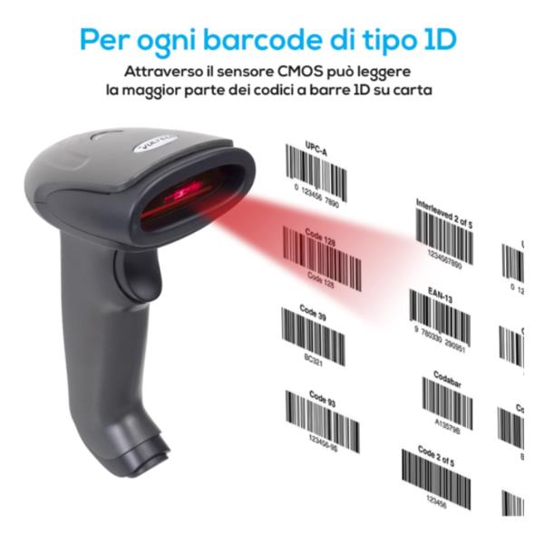 Barcode Scanner Laser Wrls Bt Vultech Bc 06wbt 8052780301800