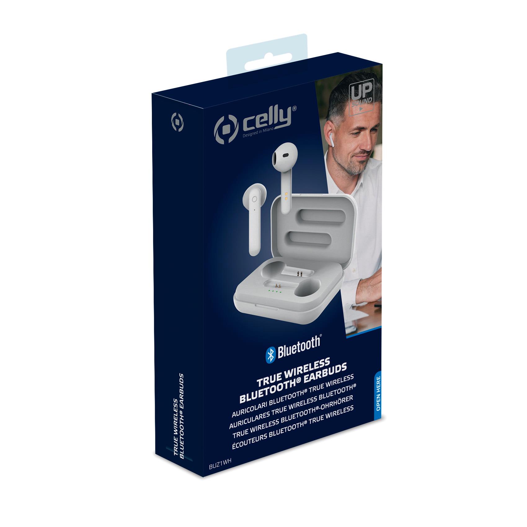 Cuffie True Wireless Drop Buz White della marca Celly, progettate per una connessione senza fili e un design elegante. 8021735757887 | initpc.it