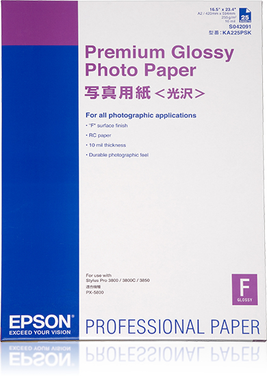 Foto premium gloss finish, carta per stampa fotografica a4 formato A2, marca Epson 0010343861275 | initpc.it