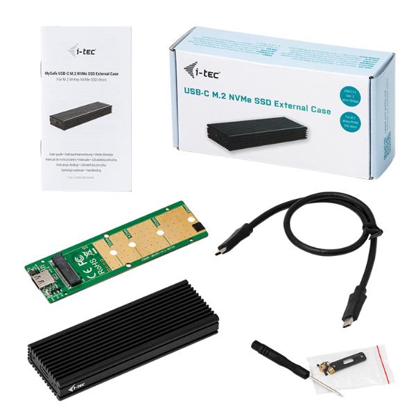 Usb C M 2 Nvme Drive Metal 10gbps I Tec C31mysafenvme 8595611702792