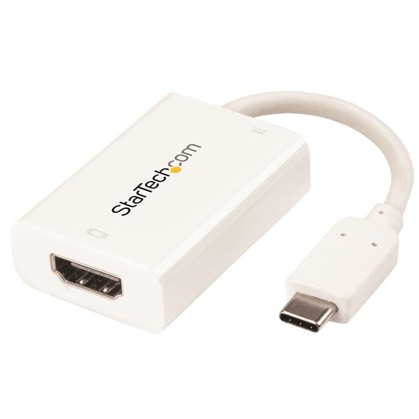 Adattatore USB-C a HDMI per risoluzione 4K con supporto a Power Delivery, compatibile con dispositivi Apple e PC. Brand: StarTech. 0065030868938 | initpc.it