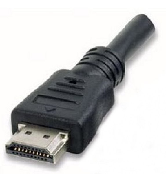 Alt: Cavo digitale HDMI-HDMI 19pollici con connettori maschio a entrambe le estremità, utilizzabile per collegare dispositivi come TV, proiettori e console di gioco. Brand: Nilox. 4040849518201 | initpc.it