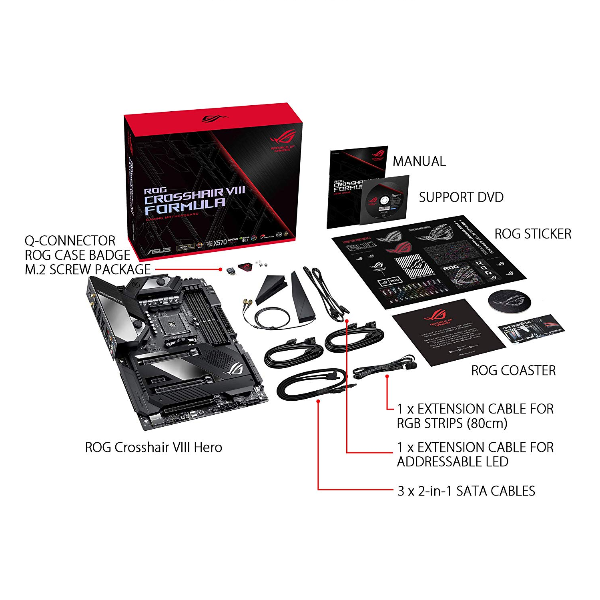 ROG Crosshair VIII Formula, scheda madre gaming da 24+1 fasi, Intel Z590 e AMD X570 chipset, supporto per DDR4 e RAM fino a 128GB, WiFi 6, Thunderbolt 3, USB 3.2 Gen 2x2. 4718017386647 | initpc.it